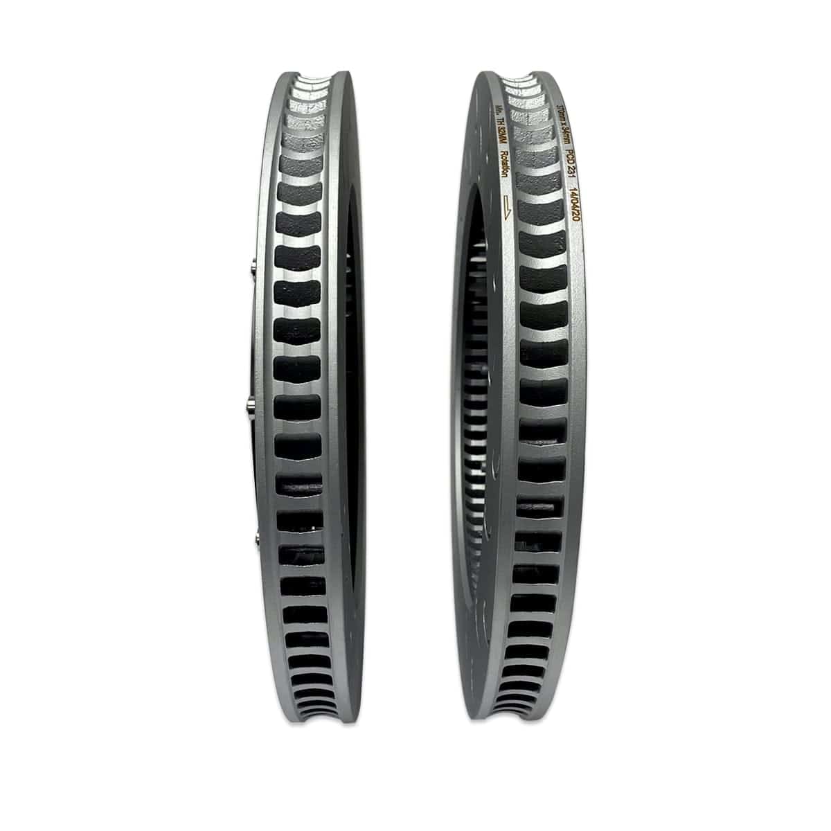 034 Motorsport - Audi 8V.5 RS3 - 2-Piece Floating Front Brake Rotor Upgrade Kit - 034-301-1000