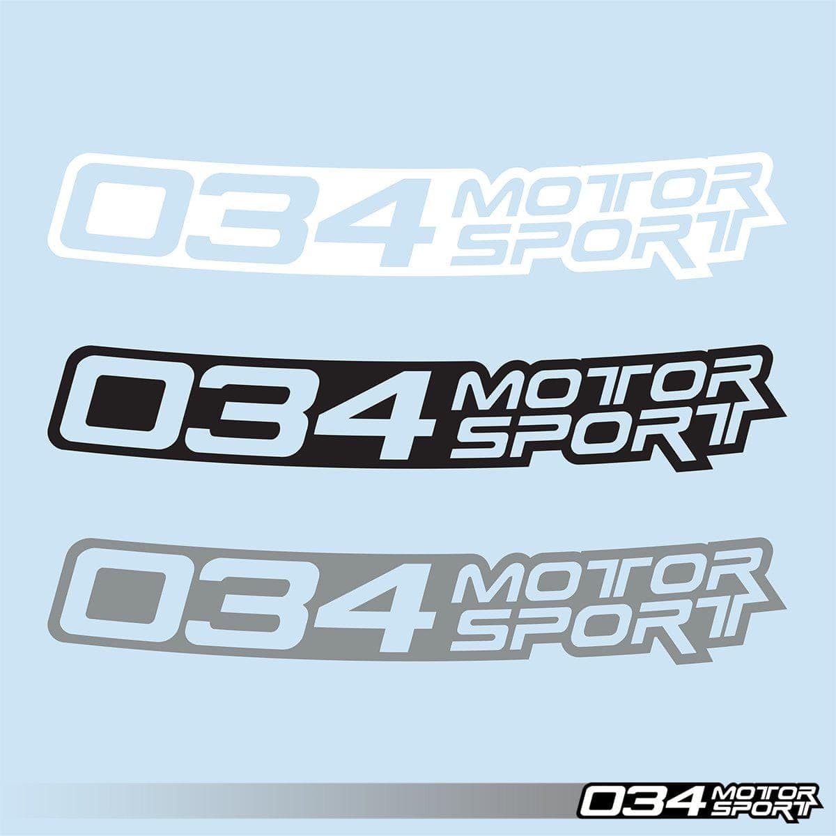 034-A04-0004-SIL Windshield Banner, 034Motorsport (36") - Silver