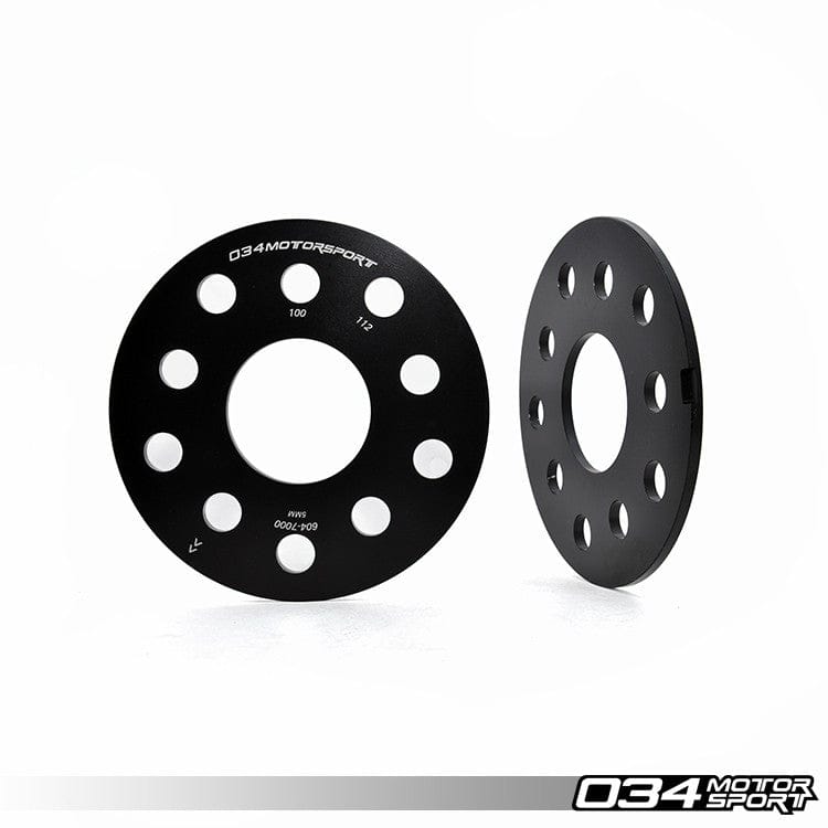 034Motorsport - Wheel Spacer Pair (5mm) Audi/Volkswagen 5x112mm & 5x100mm with 57.1mm Centre Bore - 034-604-7000