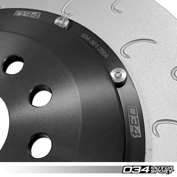 034 Motorsport - Volkswagen & Audi MQB 350 MM Rear Brake Rotor Upgrade - 034-301-2004 - RED