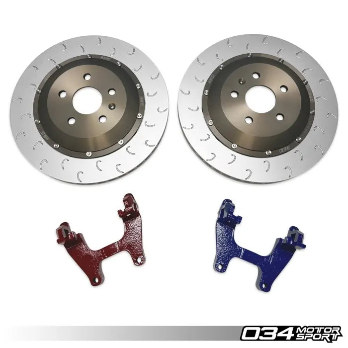 034 Motorsport - Volkswagen Golf MK8R & Audi S3 8Y 2-Piece Floating Rear Brake Rotor 355mm Upgrade - 034-301-2012