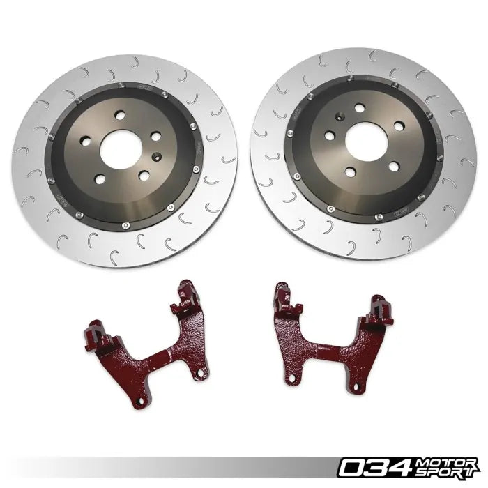 034 Motorsport - Volkswagen Golf MK8R & Audi S3 8Y 2-Piece Floating Rear Brake Rotor 355mm Upgrade - 034-301-2012
