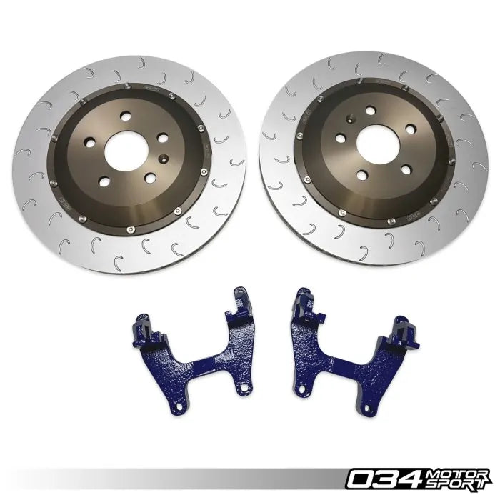 034 Motorsport - Volkswagen Golf MK8R & Audi S3 8Y 2-Piece Floating Rear Brake Rotor 355mm Upgrade - 034-301-2012