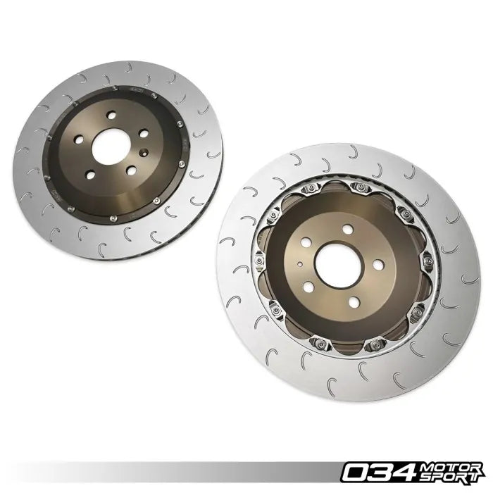 034 Motorsport - Volkswagen Golf MK8R & Audi S3 8Y 2-Piece Floating Rear Brake Rotor 355mm Upgrade - 034-301-2012