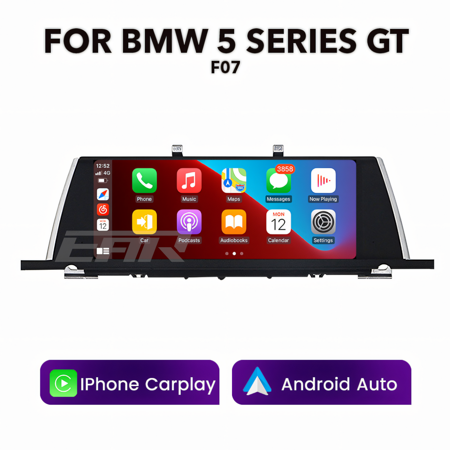 BMW F-Series 5 Series GT F07 2010 - 2017 10.25" Multimedia Touchscreen Display + Built-in Wireless Carplay & Android Auto (LHD | RHD) - Euro Active Retrofits