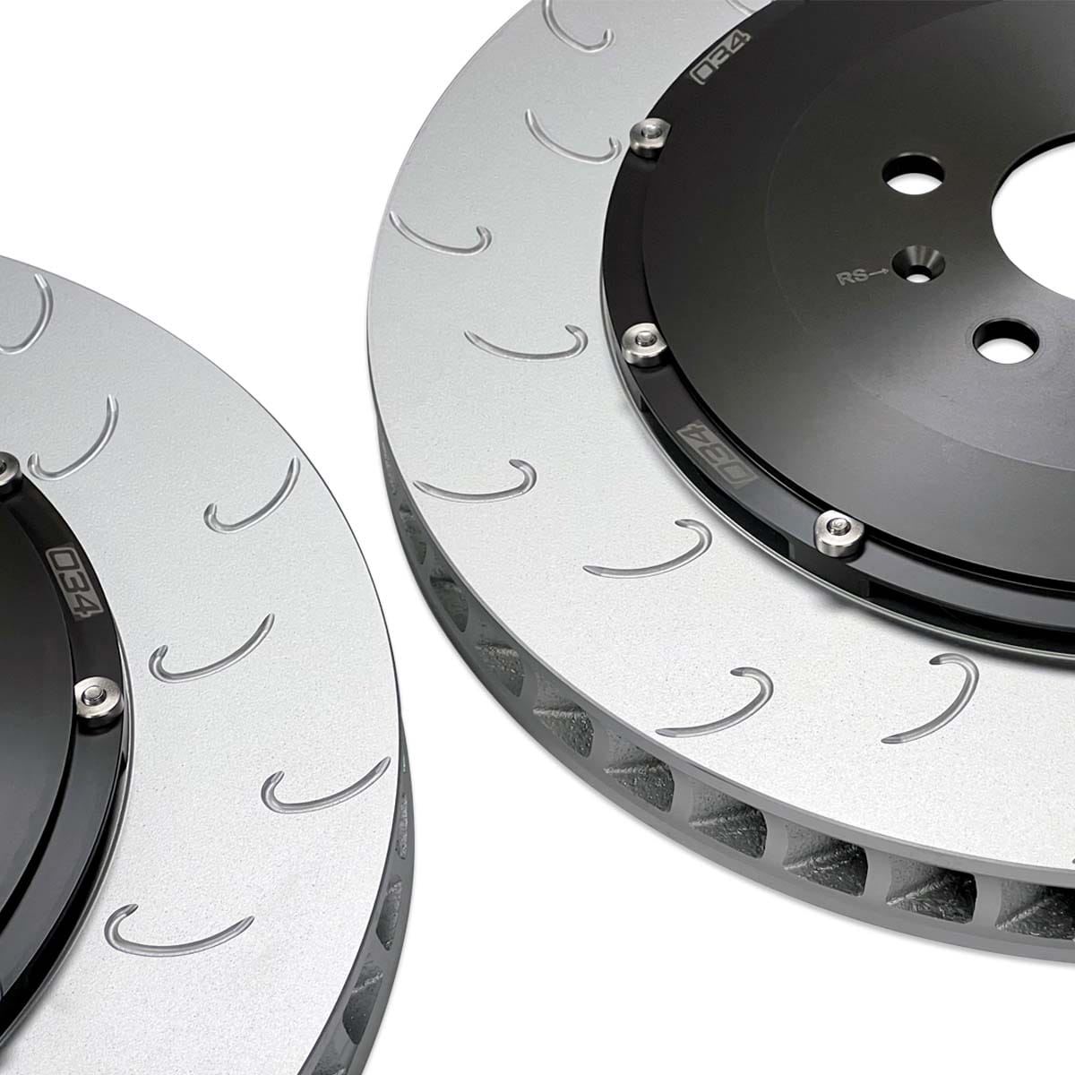 034 Motorsport - Stage 2 2-Piece 390MM Floating Front Brake Rotor Upgrade Kit For Audi R8 Gen 1 & Gen 1.5 - 034-301-1004