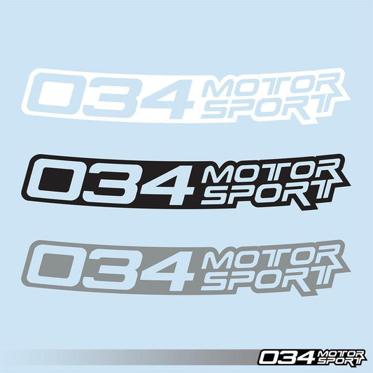 034-A04-0004-WHT Windshield Banner, 034Motorsport (36") - White