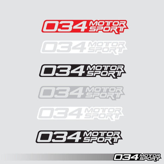 034-A04-0008-8-RFB Decal, Die Cut, 034Motorsport, Reflective Black, 8"