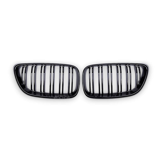 AZRA BMW 2 Series / M2 | F22 / F23 / F87 | Gloss Black Front Grilles | 2014 - 2021
