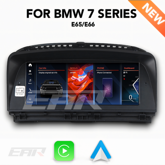 BMW iDrive 8 Android 12.0 7 Series (E65) Multimedia 10.25" Touchscreen Display + Built-In Wireless Carplay & Android Auto | 2001 - 2008 | LHD/RHD - Euro Active Retrofits