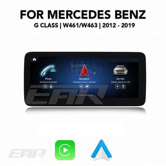 Mercedes Benz G Class Android 13.0 (W461/W463) Multimedia 10.25"/12.3" Touchscreen Display + Built-In Wireless Carplay & Android Auto | 2012 - 2019