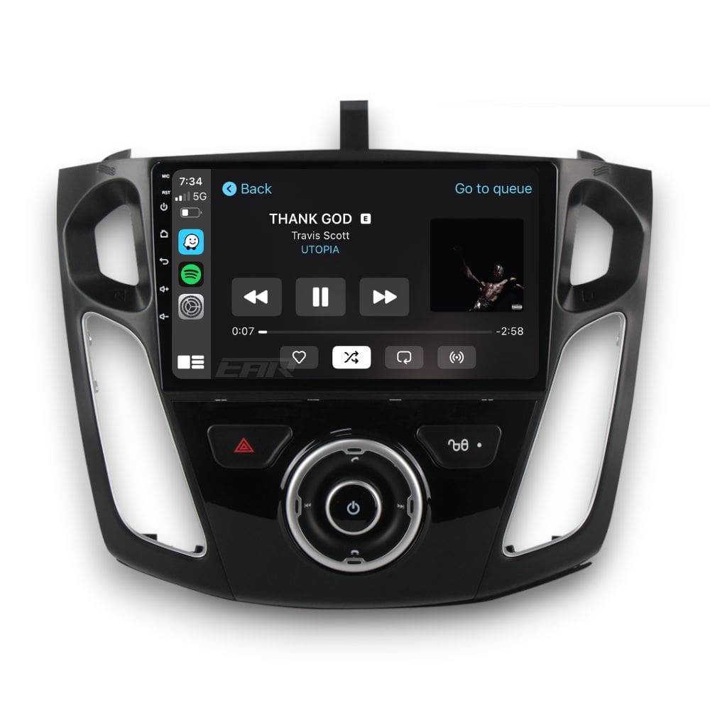 Ford Focus (2012 - 2018) Multimedia 9" Touchscreen Display + Built-In Wireless Carplay & Android Auto - Euro Active Retrofits