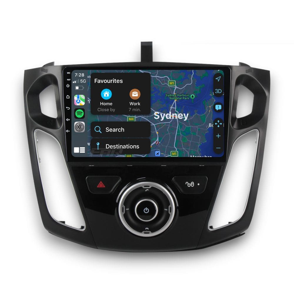 Ford Focus (2012 - 2018) Multimedia 9" Touchscreen Display + Built-In Wireless Carplay & Android Auto - Euro Active Retrofits
