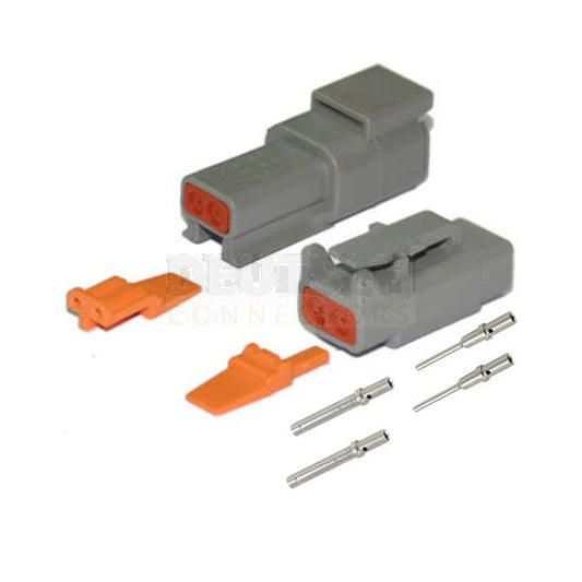 DTM Connector Kit 2-Pin Solid Terminals