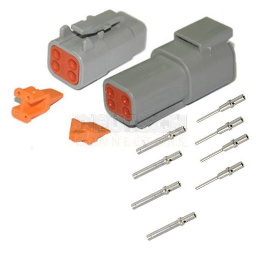 DTM Connector Kit 4-Pin Solid Terminals