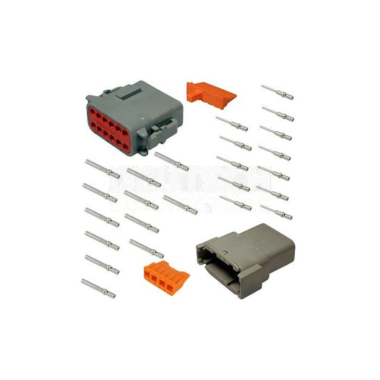 DTM Connector Kit 12-Pin Solid Terminals