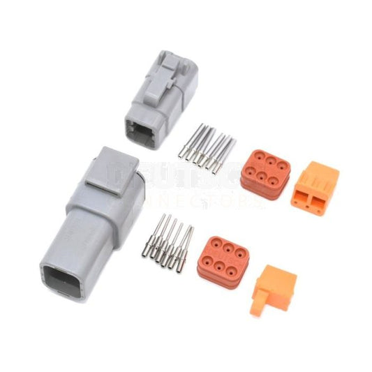 DTM Connector Kit 6-Pin Solid Terminals