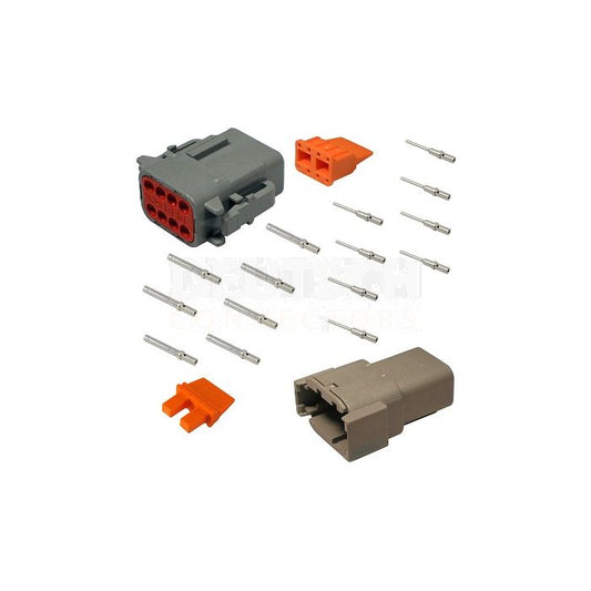 DTM Connector Kit 8-Pin Solid Terminals